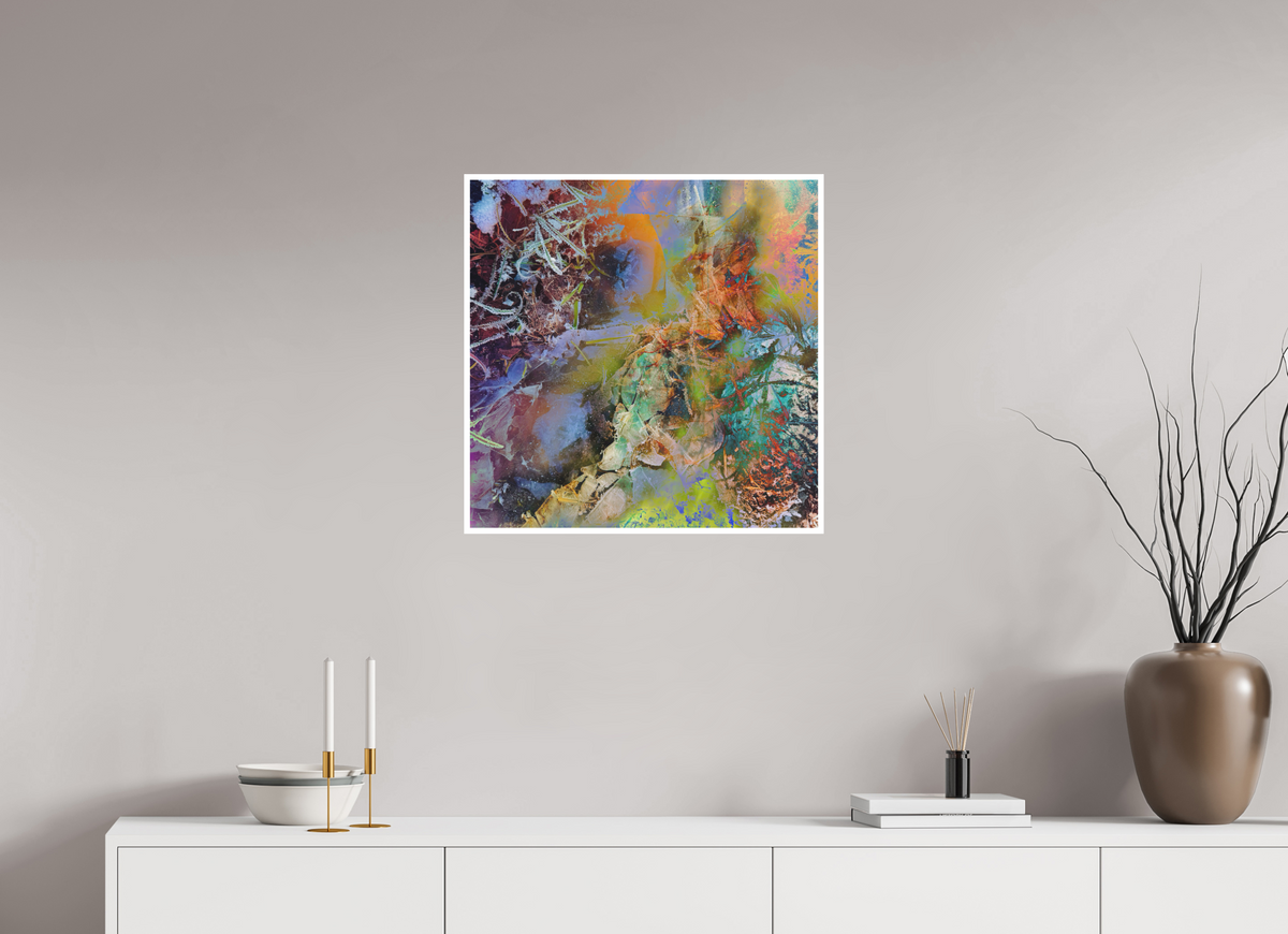 iced down pastels by ad.inf — 60 × 60 cm, unframed